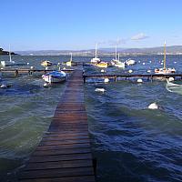 Pointus de la lagune du Brusc durant la tempête Fabien